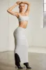 Low Rise Maxi Skirt in Grey sold by Oh Polly