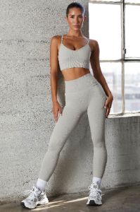 Seamless Full Length Leggings in Grey sold by Oh Polly