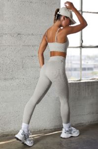 Seamless Full Length Leggings in Grey sold by Oh Polly