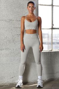 Seamless Full Length Leggings in Grey sold by Oh Polly