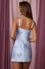 A-Line Mini Dress in Blue sold by Oh Polly
