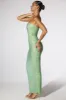 Embellished Strapless Evening Gown in Sage Green sold by Oh Polly
