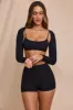 High Waist Hot Pant Shorts in Black sold by Oh Polly