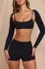 High Waist Hot Pant Shorts in Black sold by Oh Polly