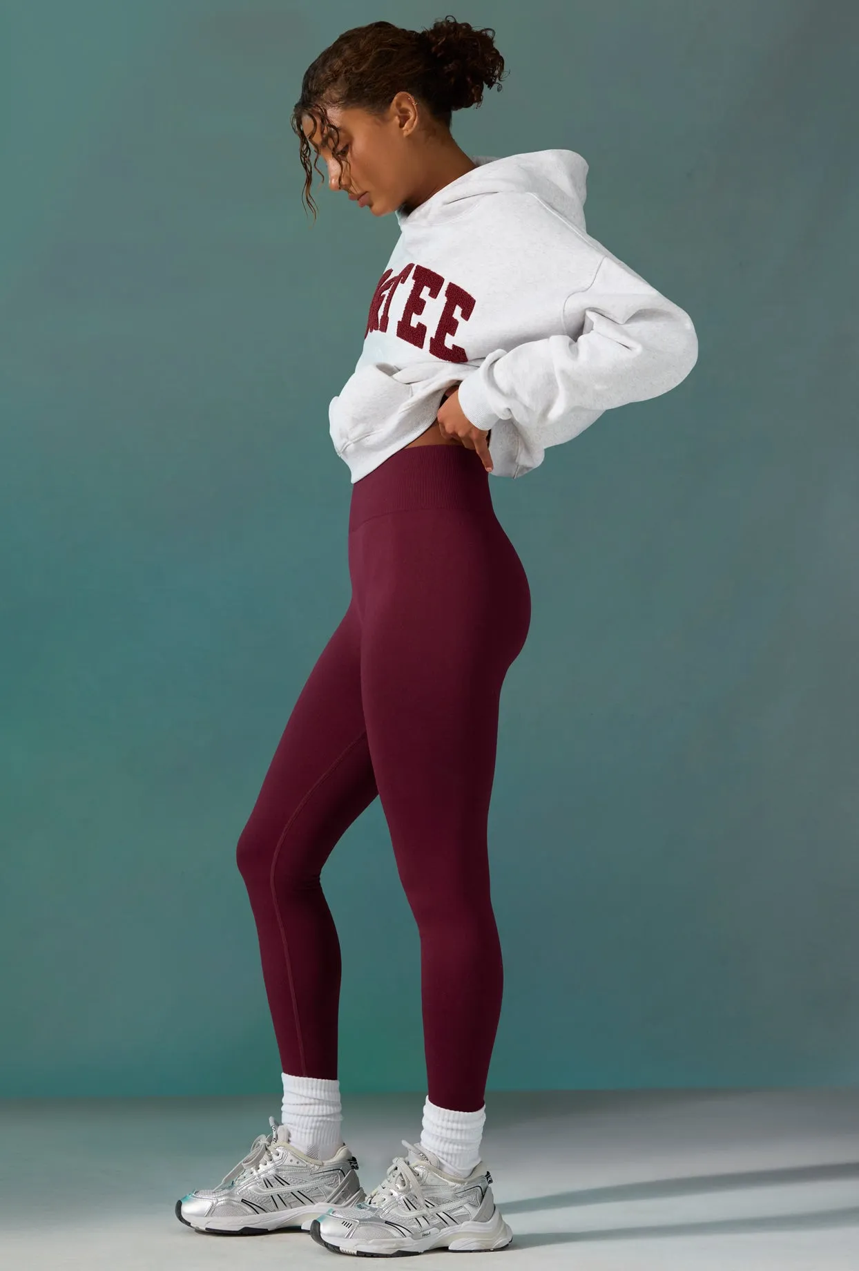 Super Sculpt Seamless Leggings in Plum sold by Oh Polly product image thumbnail 3