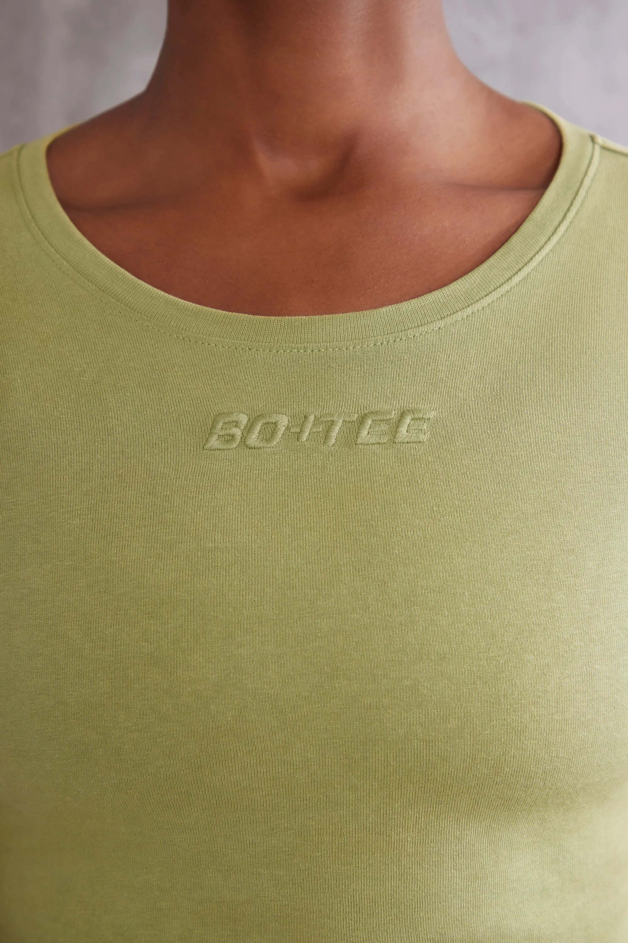 Long Sleeve T-Shirt in Olive sold by Oh Polly product image thumbnail 4
