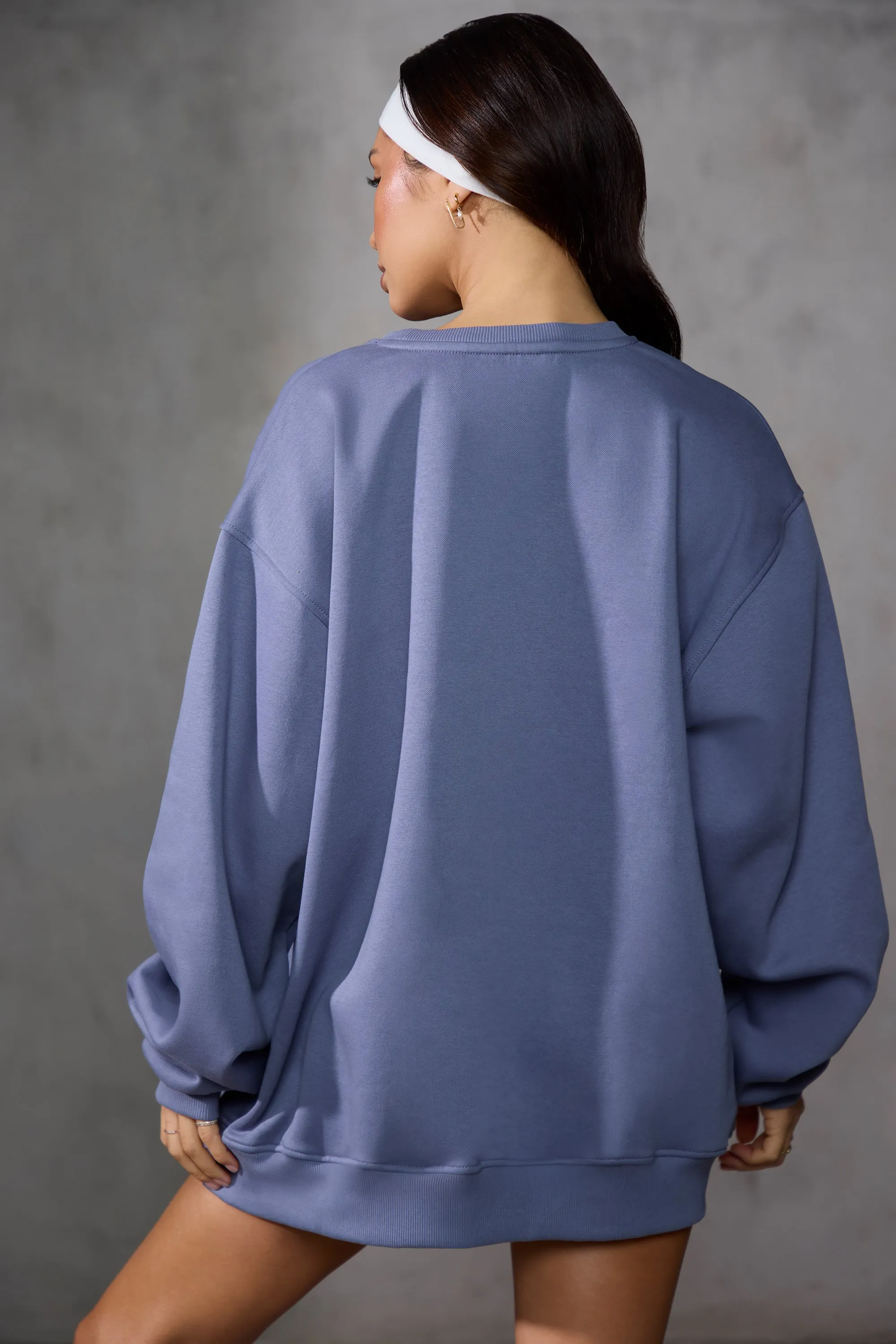 Oversized Sweatshirt in Slate Blue sold by Oh Polly product image thumbnail 2