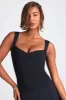 Modal Sweetheart-Neck Top in Black sold by Oh Polly