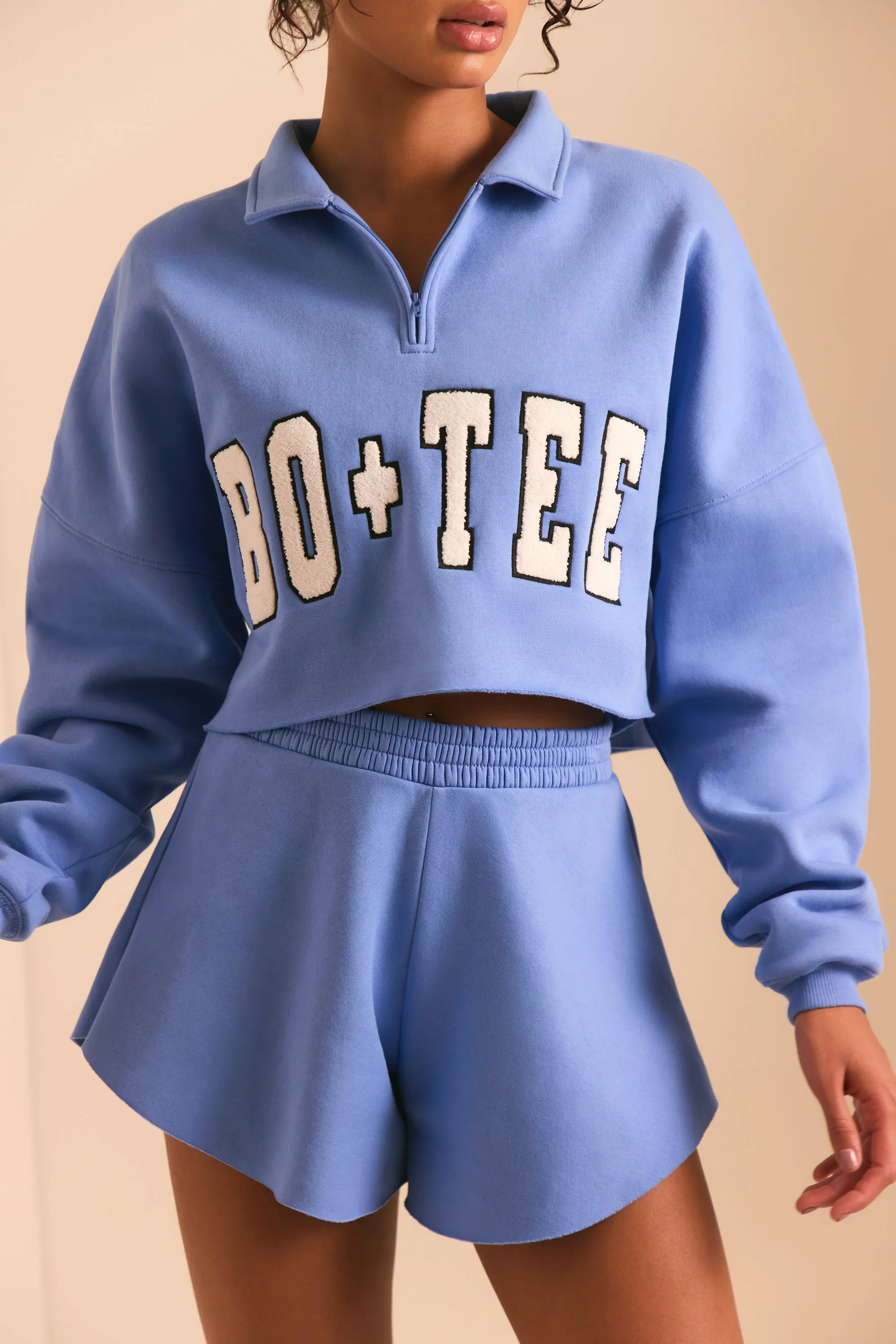 Half Zip Sweater in Cerulean Blue sold by Oh Polly product image thumbnail 5