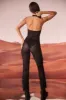 Tall Embellished Plunge Neck Jumpsuit in Black sold by Oh Polly