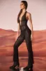 Tall Embellished Plunge Neck Jumpsuit in Black sold by Oh Polly