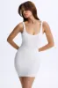 Low-Back Bodycon Mini Dress in White sold by Oh Polly