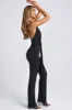 Tall Hardware Detail Plunge Halterneck Jumpsuit in Black sold by Oh Polly