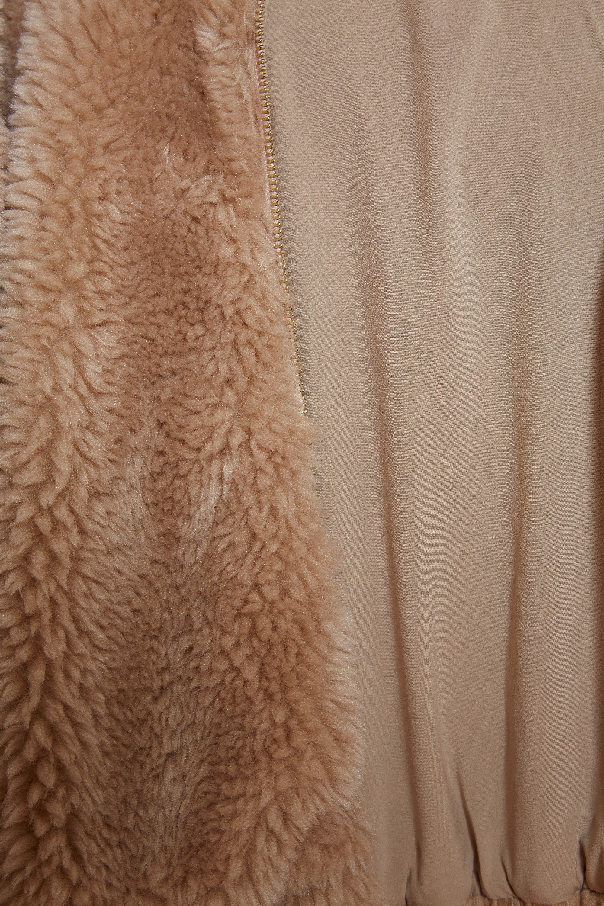 Teddy Cropped Faux Fur Jacket in Beige sold by Oh Polly product image thumbnail 14