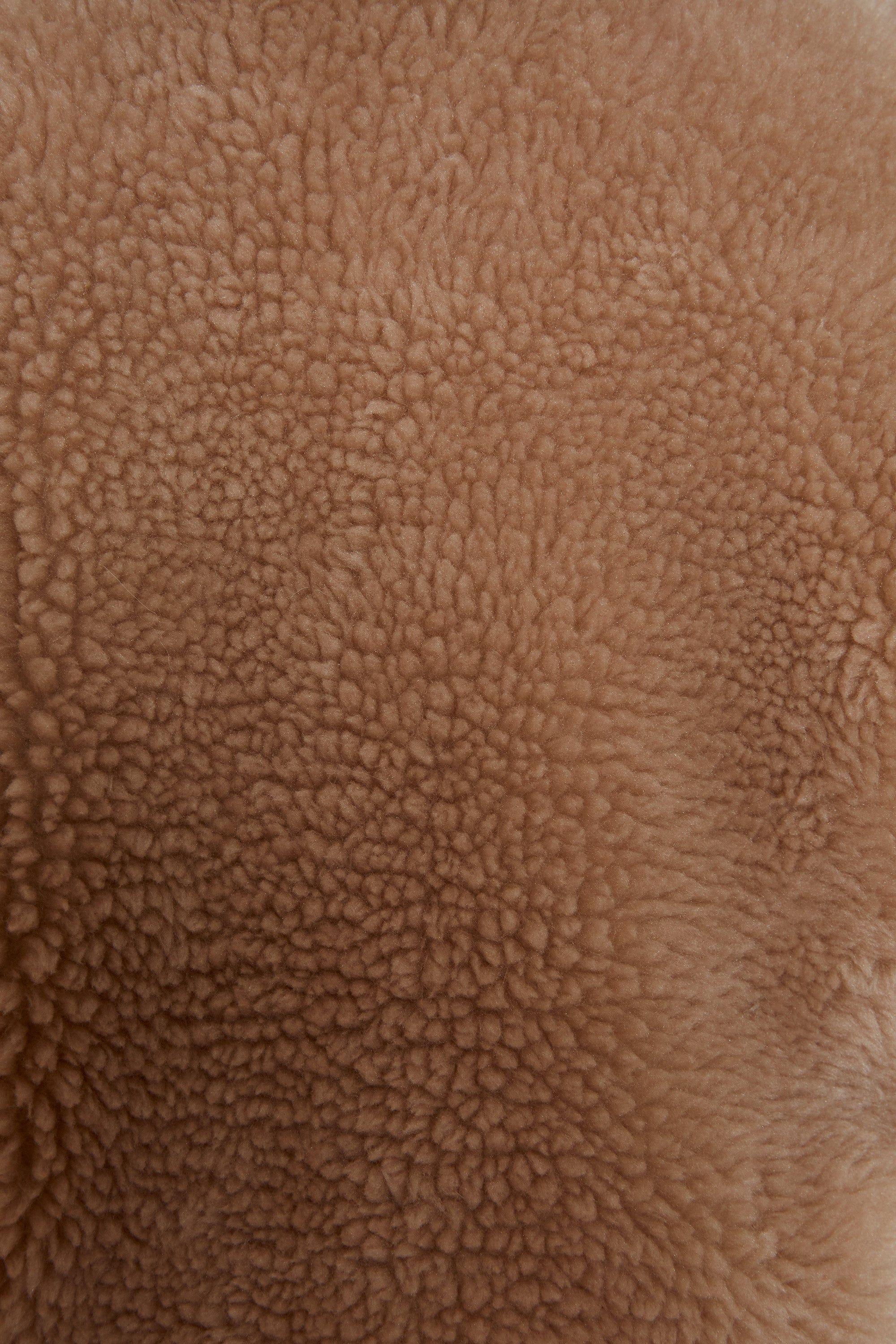 Teddy Cropped Faux Fur Jacket in Beige sold by Oh Polly product image thumbnail 13