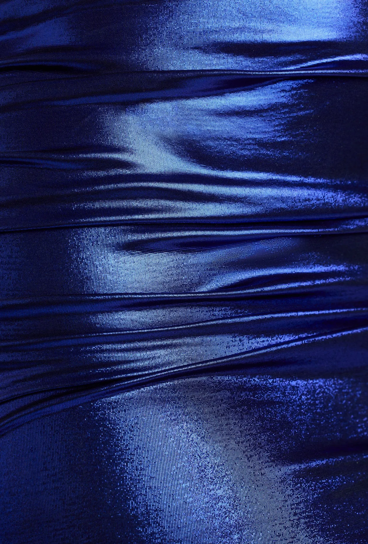 Cut Out Metallic Jersey Mini Dress in Electric Blue sold by Oh Polly product image thumbnail 4