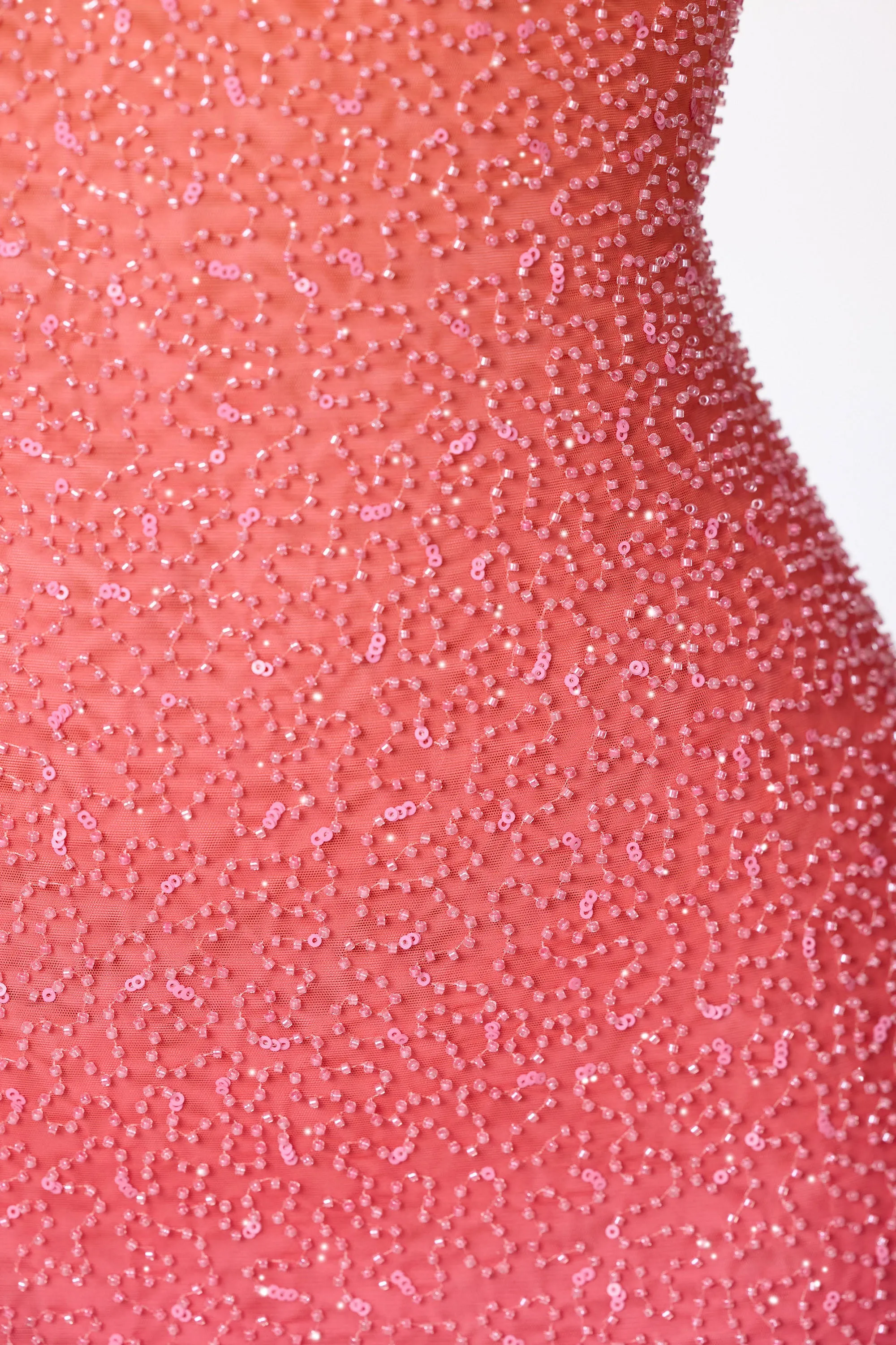 Embellished Strapless Mini Dress in Red and Orange Ombré sold by Oh Polly product image thumbnail 4