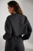 Cropped Oversized Sweatshirt in Washed Black sold by Oh Polly