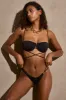 Multi-Strap Underwired Bikini Top in Black sold by Oh Polly