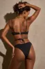 Multi-Strap Underwired Bikini Top in Black sold by Oh Polly