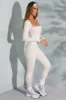 Tall Square Neck Long Sleeve Jumpsuit in Ivory sold by Oh Polly