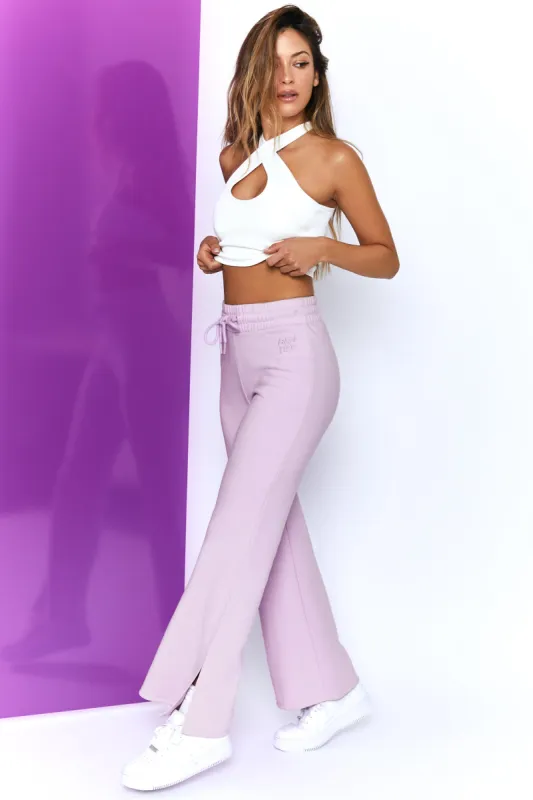 Life Wide Leg Joggers in Lilac sold by Oh Polly