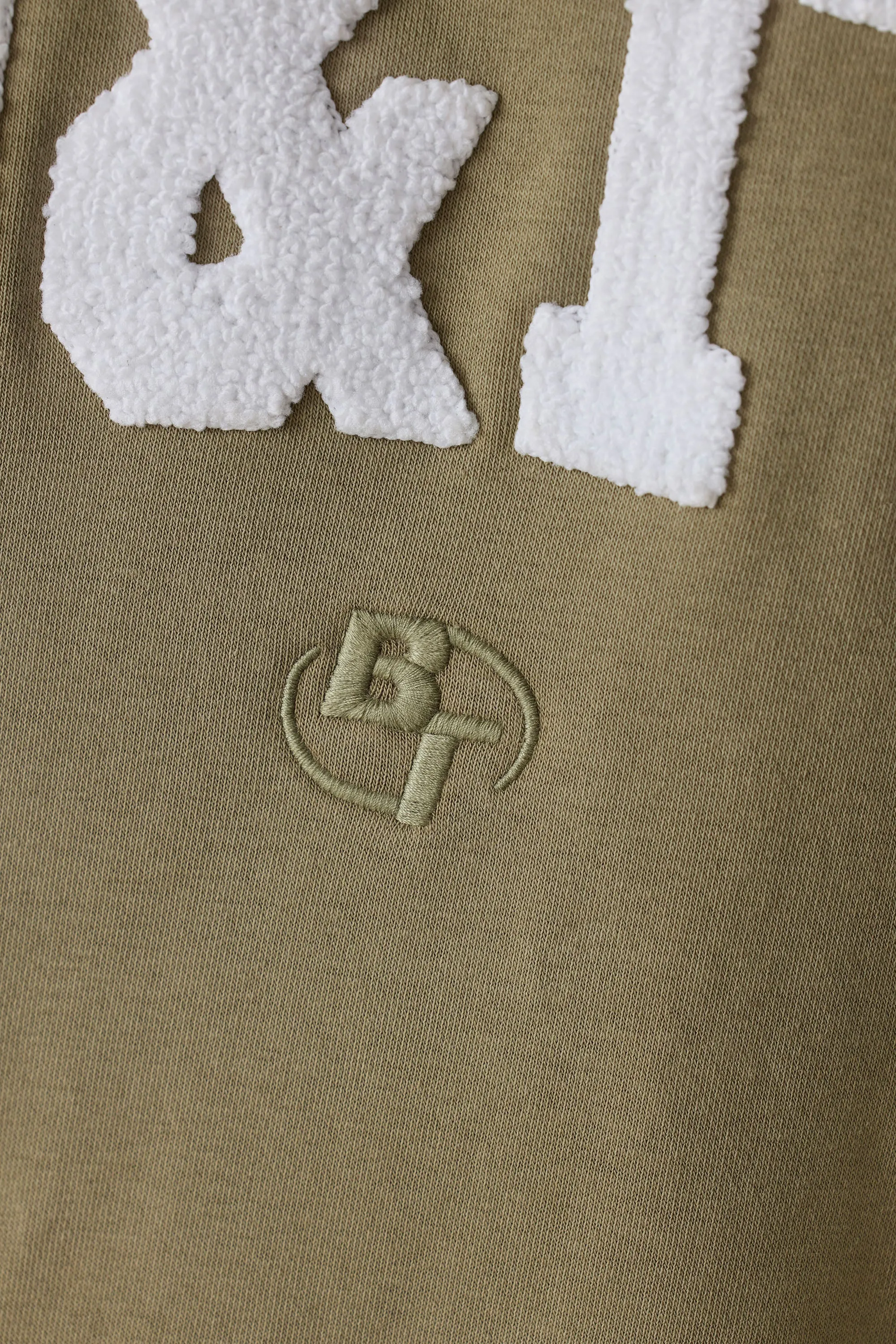 Oversized Crew Neck Sweatshirt in Soft Olive sold by Oh Polly product image thumbnail 5