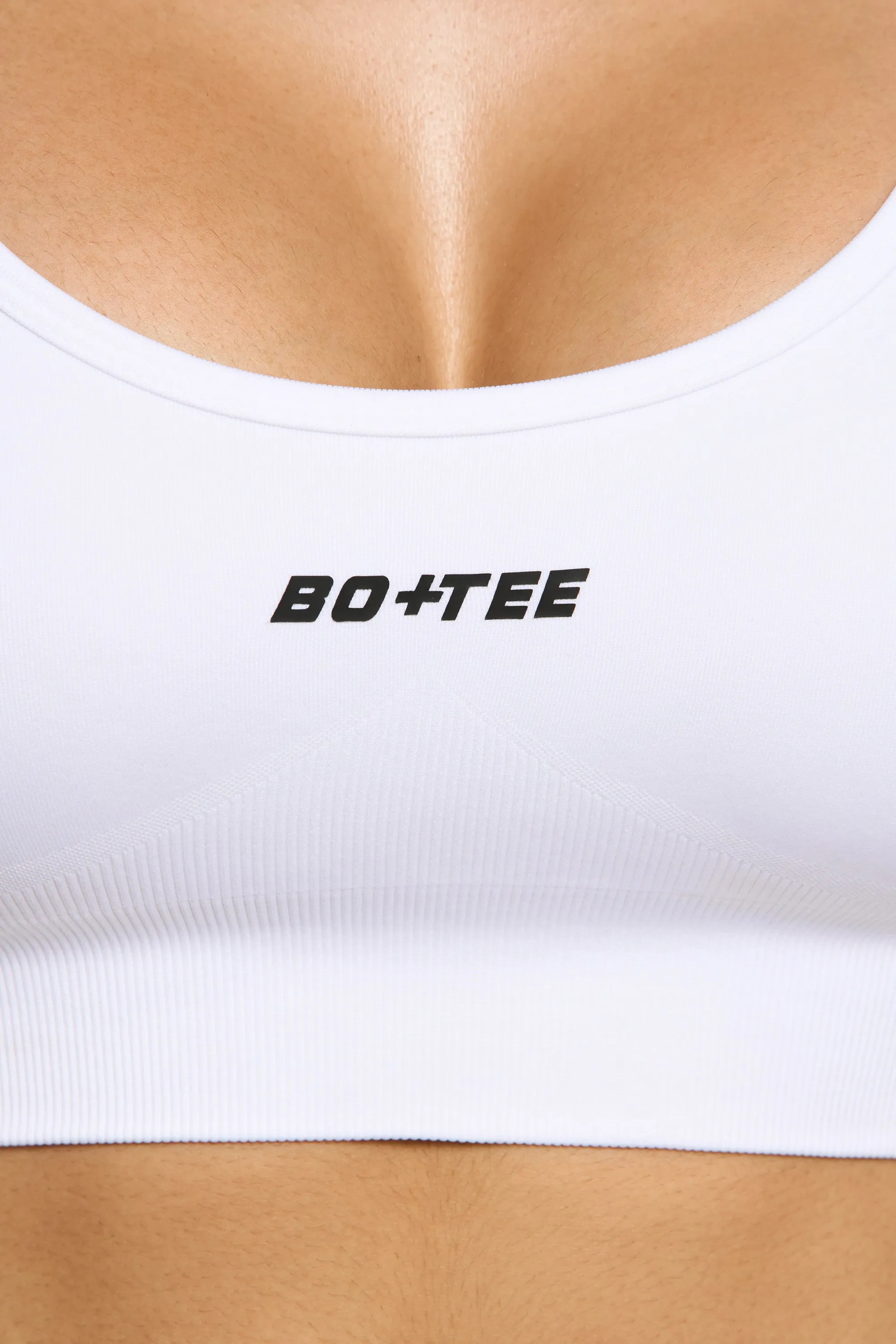 Seamless Strappy Sports Bra in White sold by Oh Polly product image thumbnail 5