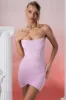 Bandeau Wrap Mini Dress in Pink sold by Oh Polly