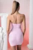 Bandeau Wrap Mini Dress in Pink sold by Oh Polly