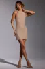 Embellished A-Line Mini Dress in Gold sold by Oh Polly