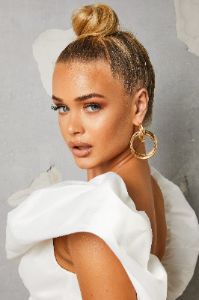 Divine 18k Gold Plated Hoop Earrings sold by Oh Polly