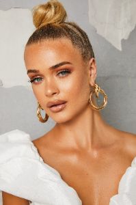 Divine 18k Gold Plated Hoop Earrings sold by Oh Polly