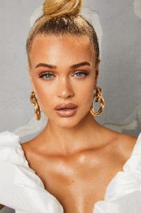 Divine 18k Gold Plated Hoop Earrings sold by Oh Polly