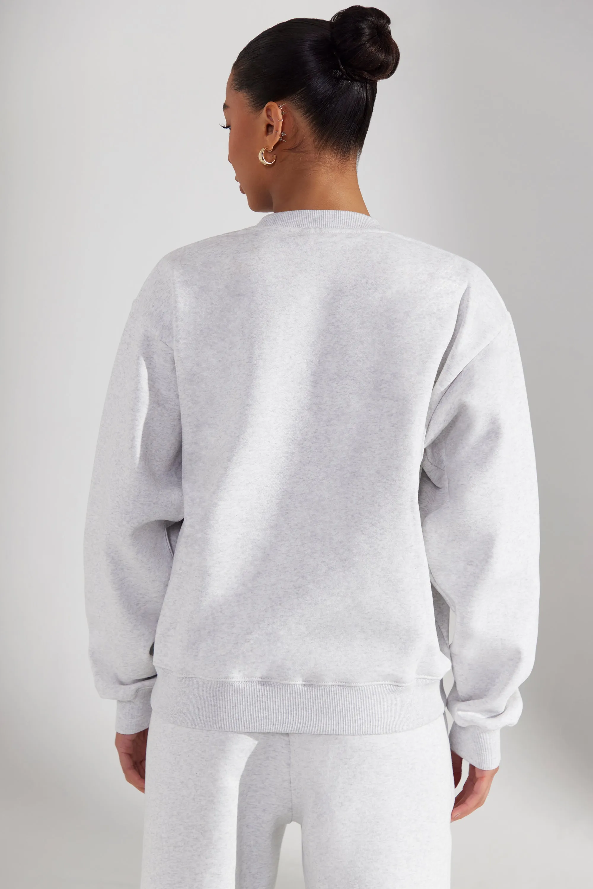 Oversized Sweatshirt in Heather Grey sold by Oh Polly product image thumbnail 2