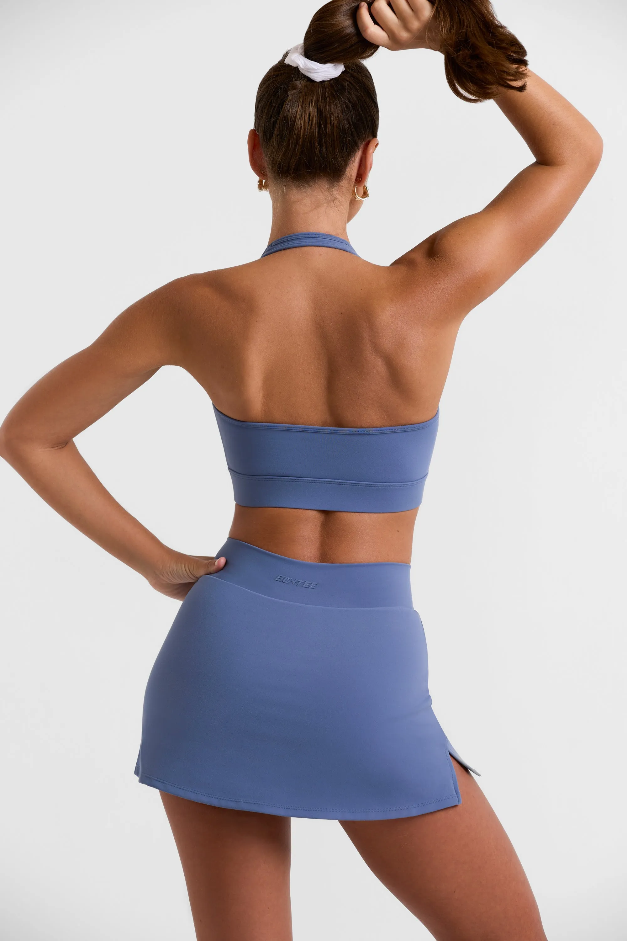 Mini Skort in Slate Blue sold by Oh Polly product image thumbnail 2