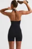 Halterneck Short Unitard in Black sold by Oh Polly