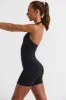 Halterneck Short Unitard in Black sold by Oh Polly