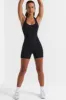 Halterneck Short Unitard in Black sold by Oh Polly
