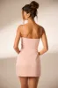Hand Embellished Mini Dress in Blush sold by Oh Polly