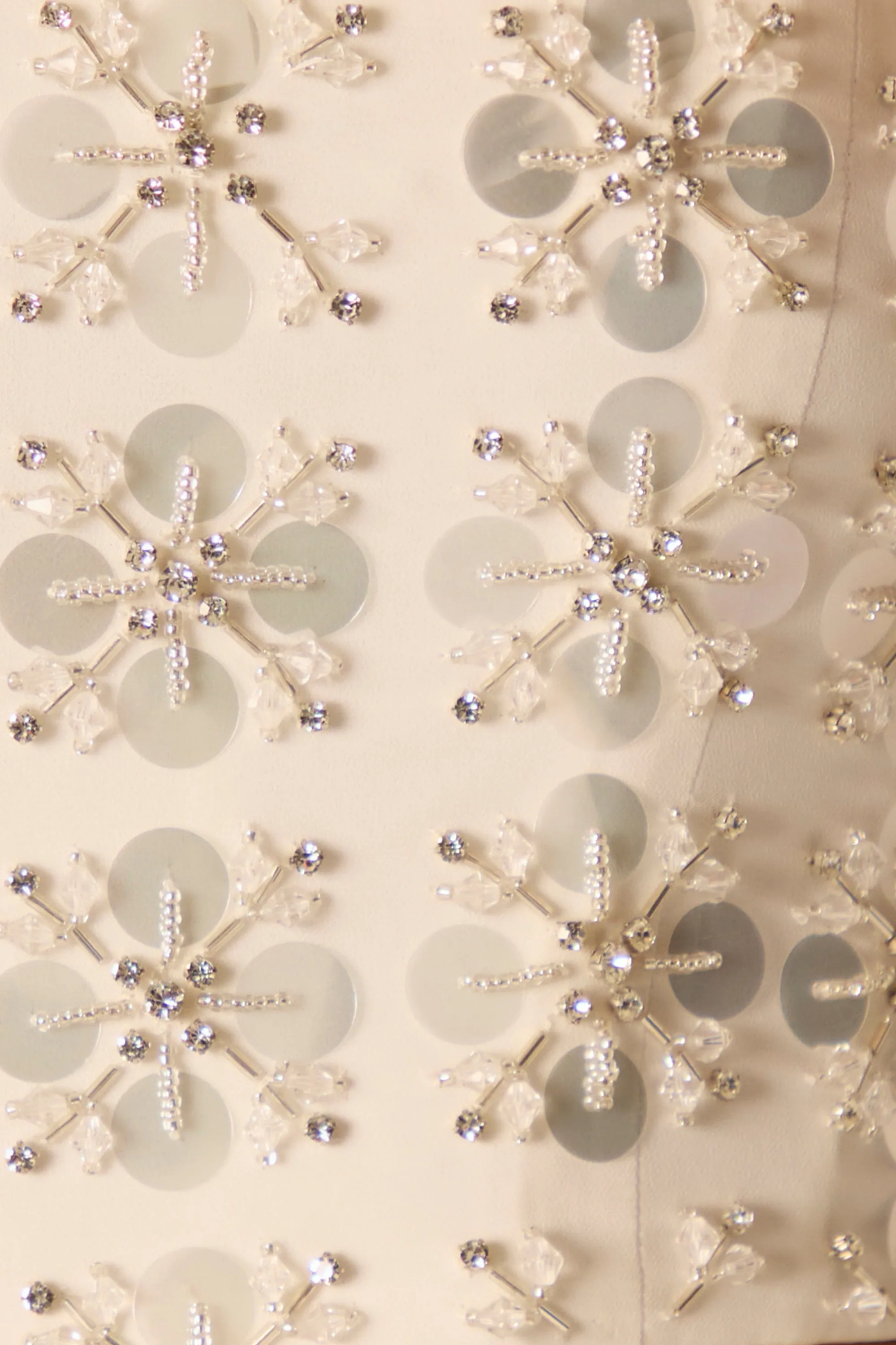 Hand Embellished Maxi Skirt in Ivory sold by Oh Polly product image thumbnail 4