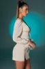 Balloon Sleeve Mini Dress in Ivory sold by Oh Polly