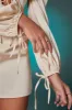 Balloon Sleeve Mini Dress in Ivory sold by Oh Polly
