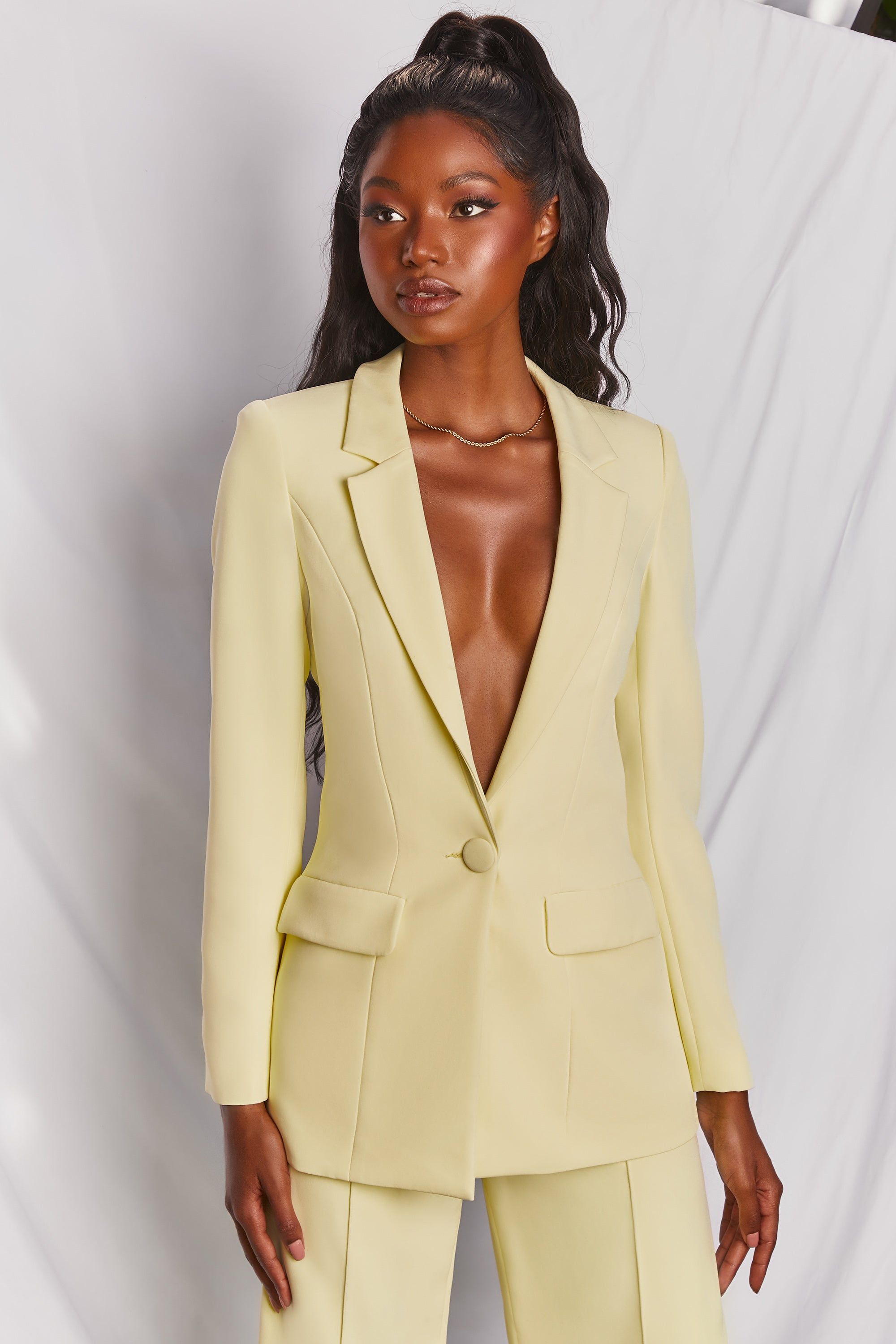 Oversized Blazer in Yellow sold by Oh Polly product image thumbnail 7