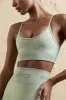 Curved Neckline Sports Bra in Sage sold by Oh Polly