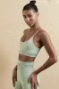 Curved Neckline Sports Bra in Sage sold by Oh Polly
