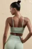 Curved Neckline Sports Bra in Sage sold by Oh Polly