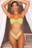 Bandeau Bikini Top in Green sold by Oh Polly