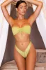 Bandeau Bikini Top in Green sold by Oh Polly