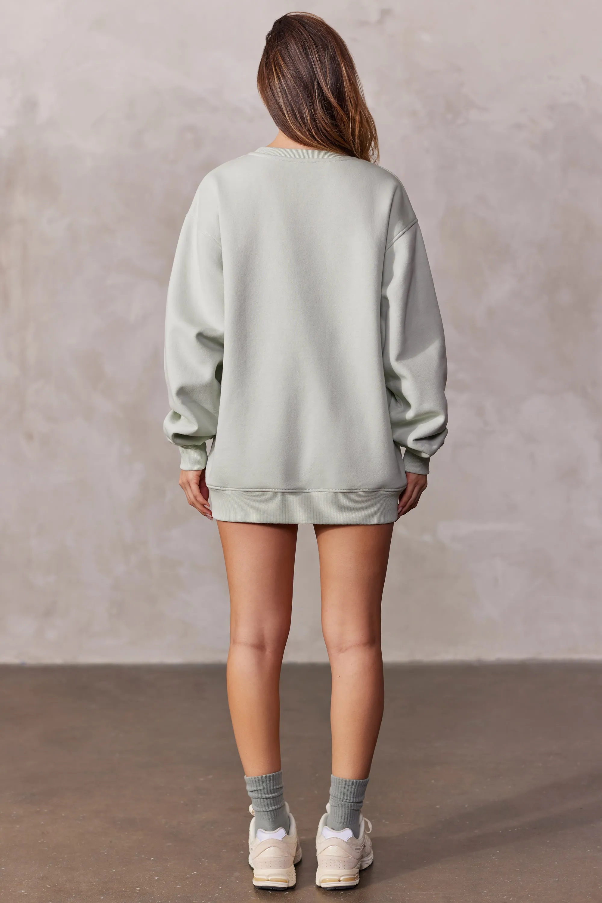 Oversized Sweatshirt in Sage sold by Oh Polly product image thumbnail 2